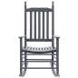 Preview:  Schaukelstuhl mit gebogener Sitzfläche Grau Holz