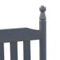 Preview:  Schaukelstuhl mit gebogener Sitzfläche Grau Holz