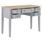 Preview:  Schreibtisch Grau 109,5 x 45 x 77,5 cm Holz