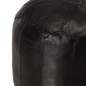 Preview:  Pouf Schwarz 40 x 35 cm Echtes Ziegenleder
