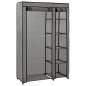 Preview:  Faltschrank Grau 110x45x175 cm Stoff