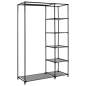 Preview:  Faltschrank Grau 110x45x175 cm Stoff