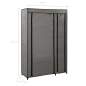 Preview:  Faltschrank Grau 110x45x175 cm Stoff