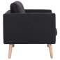 Preview:  2-Sitzer-Sofa Stoff Schwarz