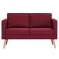 Preview:  2-Sitzer-Sofa Stoff Weinrot