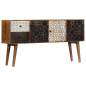 Preview:  Sideboard mit Druckmustern 130x30x70 cm Massivholz Mango