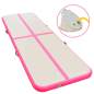 Preview:  Aufblasbare Gymnastikmatte mit Pumpe 300×100×10 cm PVC Rosa