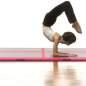 Preview:  Aufblasbare Gymnastikmatte mit Pumpe 400x100x10 cm PVC Rosa