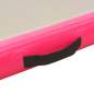 Preview:  Aufblasbare Gymnastikmatte mit Pumpe 400x100x10 cm PVC Rosa