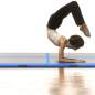 Preview:  Aufblasbare Gymnastikmatte mit Pumpe 400x100x10 cm PVC Blau