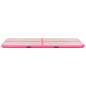 Preview:  Aufblasbare Gymnastikmatte mit Pumpe 500x100x10 cm PVC Rosa