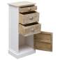 Preview:  Beistellschrank 38x28x86 cm Massivholz Paulownia