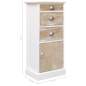 Preview:  Beistellschrank 38x28x86 cm Massivholz Paulownia