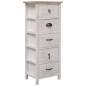 Preview:  Beistellschrank 35x25x87 cm Massivholz Paulownia