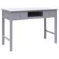 Preview:  Schreibtisch Grau 110×45×76 cm Holz