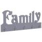 Preview:  Wandgarderobe FAMILY Grau 74 x 29,5 cm