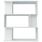 Preview:  Bücherregal/Raumteiler Weiß 80x24x96 cm Holzwerkstoff