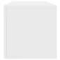 Preview:  Schallplatten-Aufbewahrungsbox Hochglanz-Weiß 71x34x36 cm