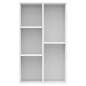 Preview:  Bücherregal/Sideboard Hochglanz-Weiß 50x25x80 cm Holzwerkstoff