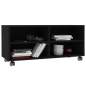 Preview:  TV-Schrank mit Rollen Schwarz 90x35x35 cm Holzwerkstoff