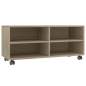 Preview:  TV-Schrank mit Rollen Sonoma-Eiche 90x35x35 cm Holzwerkstoff