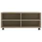 Preview:  TV-Schrank mit Rollen Sonoma-Eiche 90x35x35 cm Holzwerkstoff