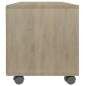 Preview:  TV-Schrank mit Rollen Sonoma-Eiche 90x35x35 cm Holzwerkstoff