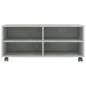 Preview:  TV-Schrank mit Rollen Betongrau 90x35x35 cm Holzwerkstoff