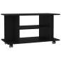 Preview:  TV-Schrank mit Rollen Schwarz 80x40x45 cm Holzwerkstoff