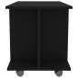 Preview:  TV-Schrank mit Rollen Schwarz 80x40x45 cm Holzwerkstoff