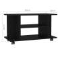 Preview:  TV-Schrank mit Rollen Schwarz 80x40x45 cm Holzwerkstoff