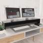 Preview:  Monitorständer Schwarz 100x24x13 cm Holzwerkstoff