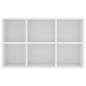 Preview:  Bücherregal/Sideboard Weiß 66x30x98 cm Holzwerkstoff