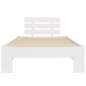 Preview:  Bettgestell Weiß Massivholz Kiefer 100 × 200 cm