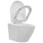 Preview:  Wand-WC ohne Spülrand Keramik Weiß