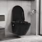 Preview:  Wand-WC ohne Spülrand Keramik Schwarz