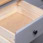 Preview:  Sideboard Grau 135x40x80 cm Kiefernholz Panama