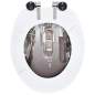 Preview:  Toilettensitze 2 Stk. mit Soft-Close-Deckel MDF New York-Design