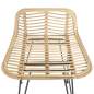 Preview:  Barstühle 2 Stk. Natur Rattan