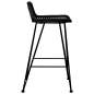 Preview:  Barstühle 2 Stk. Schwarz Rattan