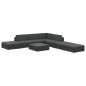 Preview:  8-tlg. Garten-Lounge-Set mit Auflagen Poly Rattan Schwarz