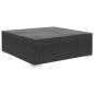 Preview:  8-tlg. Garten-Lounge-Set mit Auflagen Poly Rattan Schwarz
