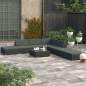 Preview:  8-tlg. Garten-Lounge-Set mit Auflagen Poly Rattan Schwarz