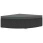 Preview:  6-tlg. Garten-Lounge-Set mit Auflagen Poly Rattan Schwarz