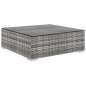 Preview:  6-tlg. Garten-Lounge-Set mit Auflagen Poly Rattan Grau