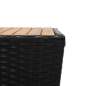Preview:  Beistelltisch Schwarz 41,5x41,5x43 cm Akazie Massivholz