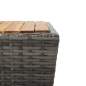 Preview:  Beistelltisch Grau 41,5x41,5x43 cm Akazie Massivholz
