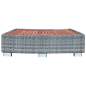 Preview:  Spa-Einstiegsstufe Grau Poly Rattan 92×45×25 cm