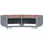 Preview:  Spa-Einstiegsstufe Grau Poly Rattan 92×45×25 cm