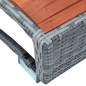 Preview:  Spa-Einstiegsstufe Grau Poly Rattan 92×45×25 cm